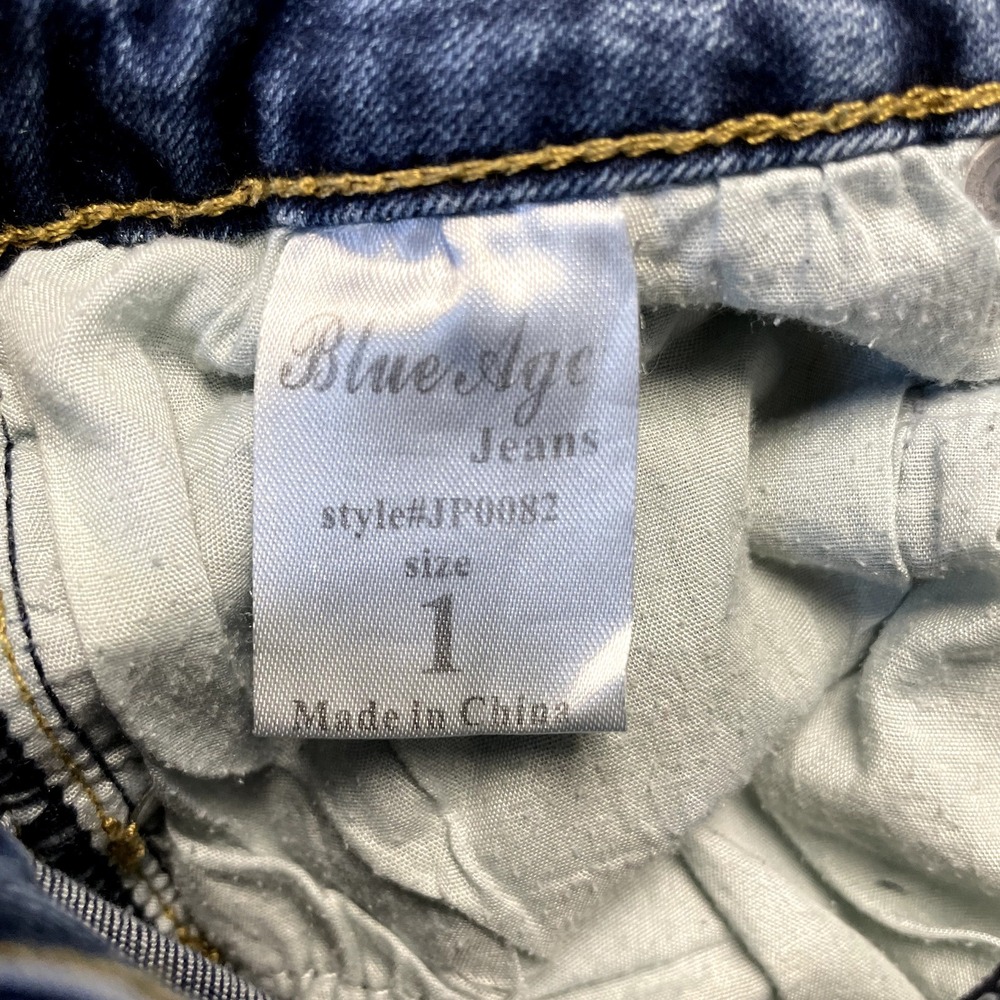 Blue Age Denim Collection Women Size 1 High Rise Skinny Jeans Ripped Distressed - Picture 10 of 13